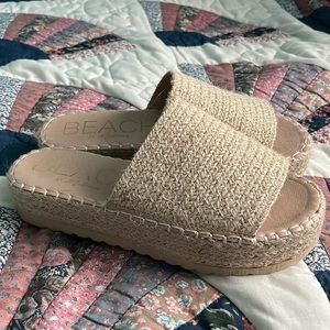 Platform Espadrille Sandals, Like new